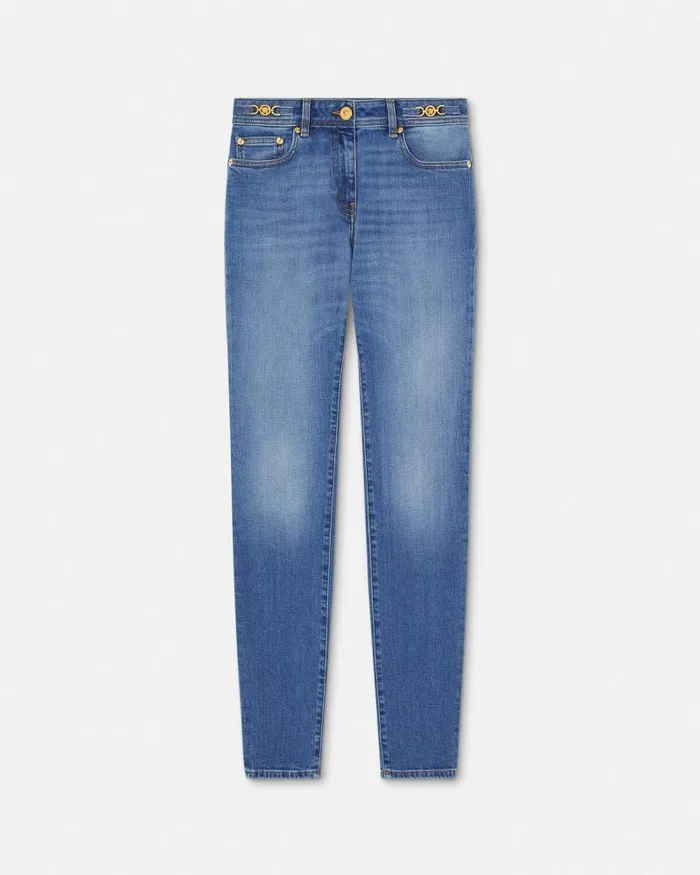 Medusa 03995 Skinny Jeans Blue Women Versace Denim