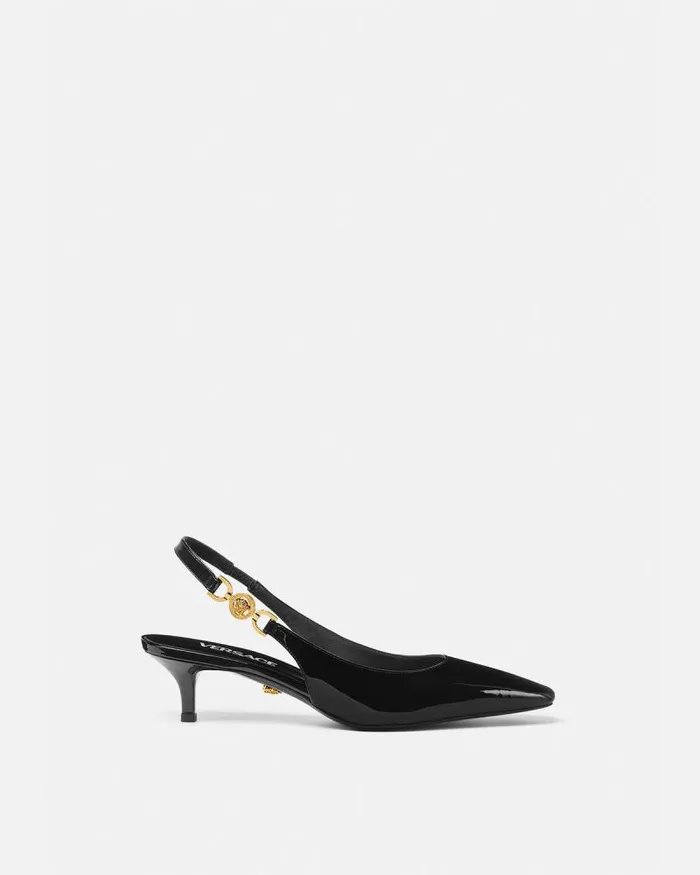 Medusa 03995 Slingback Pumps 40 Mm Blackgold Women Versace Pumps and Slingbacks Medusa 03995 Slingback Pumps 40 Mm Blackgold Women Versace Pumps and Slingbacks