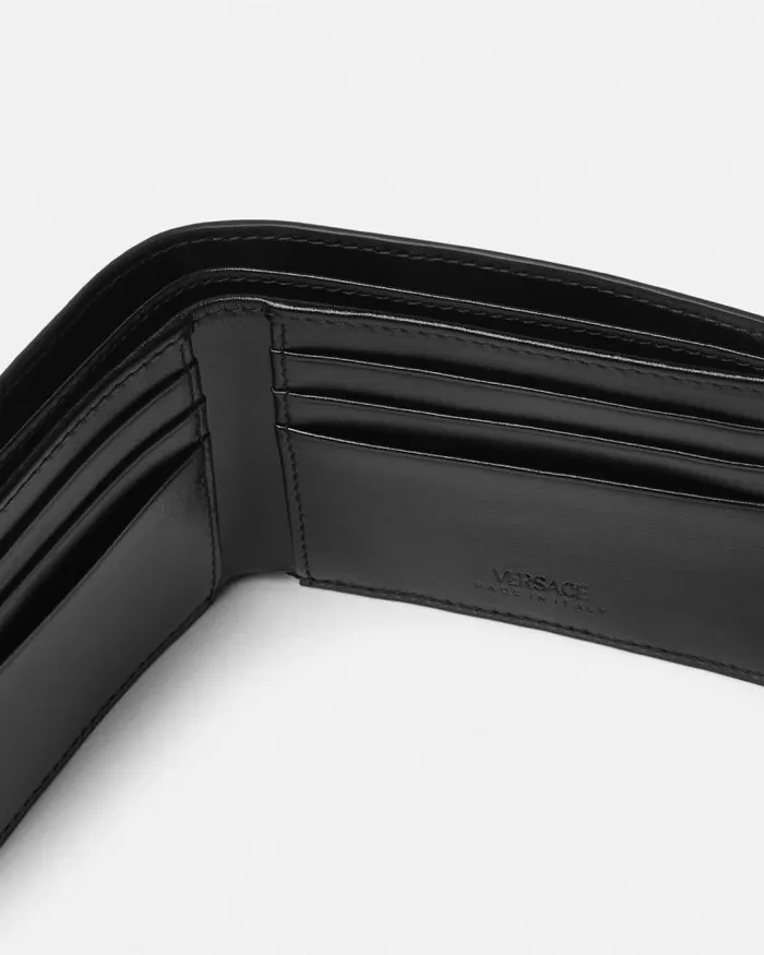 Medusa Biggie Barocco Wallet Black Men Versace Wallets