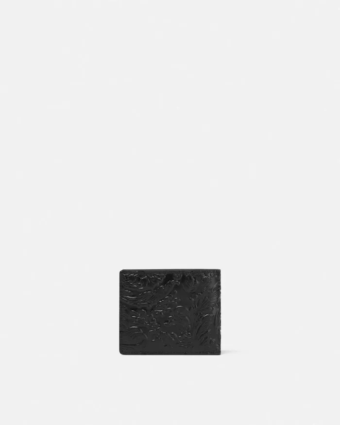 Medusa Biggie Barocco Wallet Black Men Versace Wallets