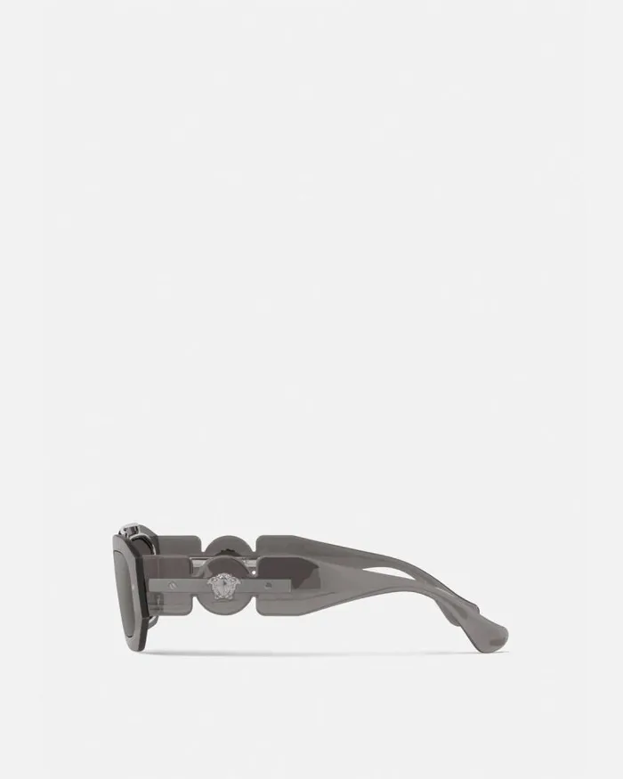 Medusa Biggie Sunglasses Gray Men Versace Sunglasses