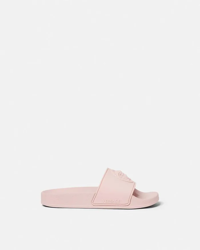 Medusa Kids Sliders Light Pink Children Versace Shoes