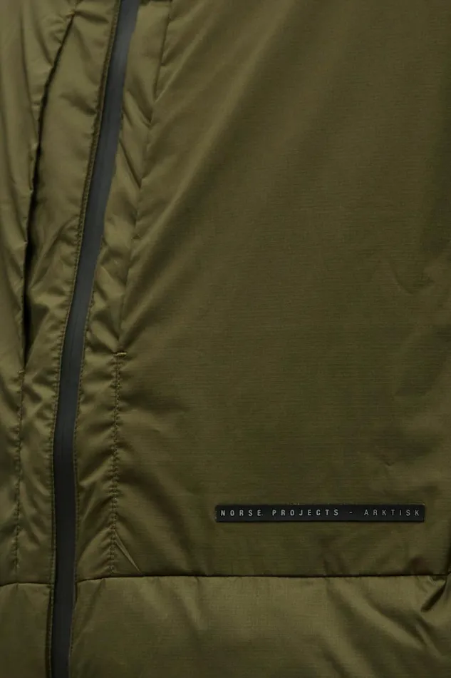 Men Asger Pertex Quantum Down Jacket Army Green Norse Projects Outerwear