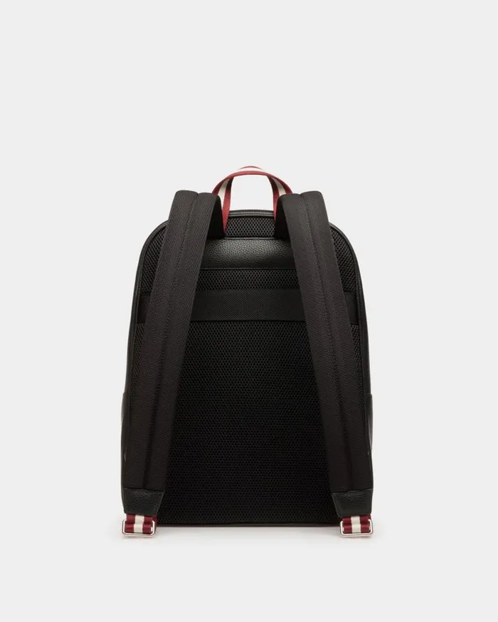Men Bally Backpacks Code Backpack In Black Grained Leather Black Men Bally Backpacks Code Backpack In Black Grained Leather Black