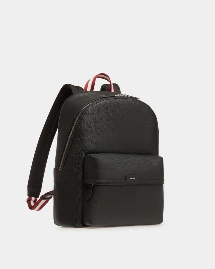 Men Bally Backpacks Code Backpack In Black Grained Leather Black Men Bally Backpacks Code Backpack In Black Grained Leather Black