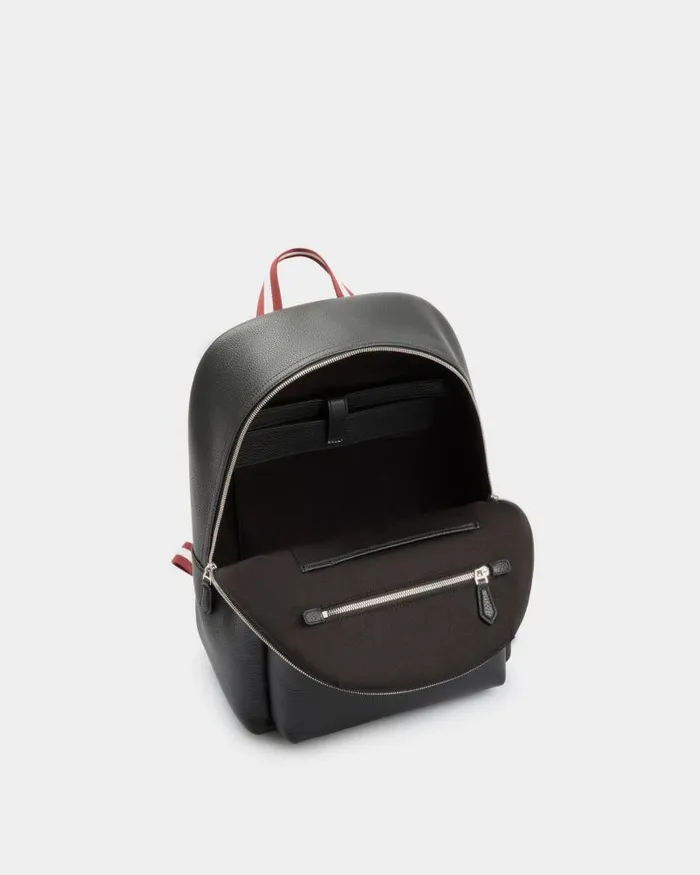 Men Bally Backpacks Code Backpack In Black Grained Leather Black Men Bally Backpacks Code Backpack In Black Grained Leather Black