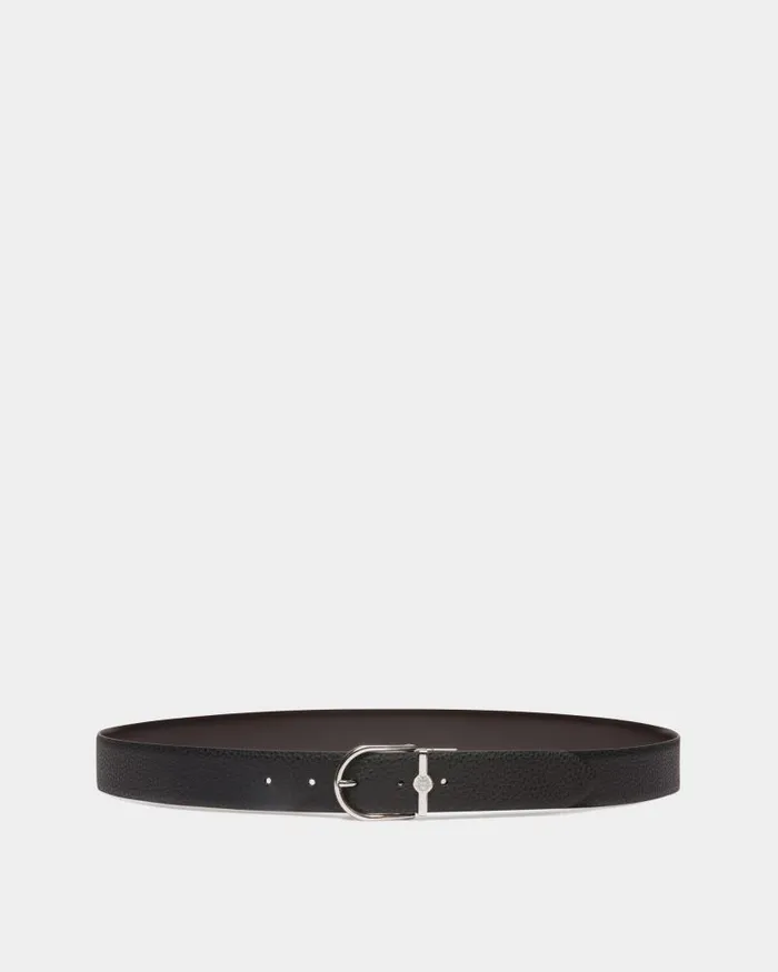 Men Bally Belts Hanky 35mm Reversible Belt In Black And Brown Leather Multicolor Men Bally Belts Hanky 35mm Reversible Belt In Black And Brown Leather Multicolor