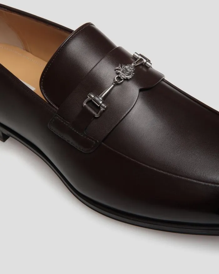 Men Bally Loafers and Moccasins Westminster Loafer In Ebano Leather Brown Men Bally Loafers and Moccasins Westminster Loafer In Ebano Leather Brown