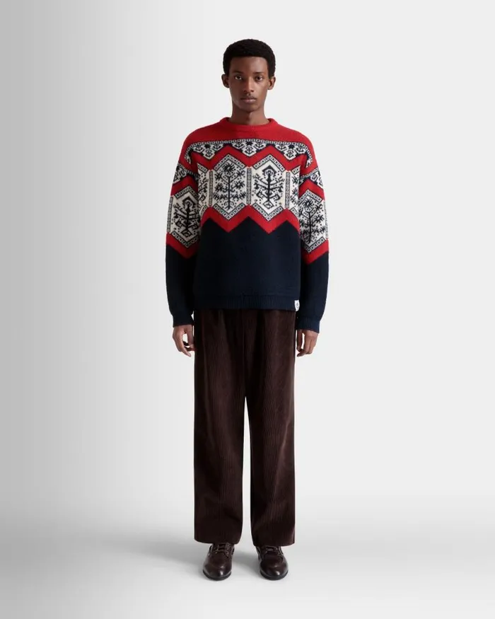 Men Bally Pants Winter Capsule Pleated Pants In Ebano Cotton Corduroy Brown Men Bally Pants Winter Capsule Pleated Pants In Ebano Cotton Corduroy Brown