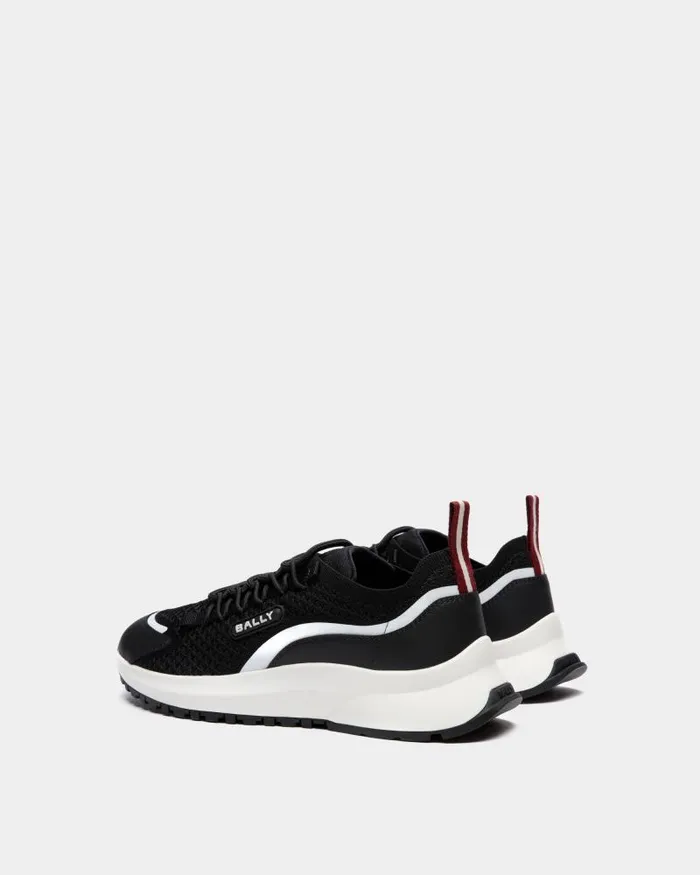 Men Bally Sneakers Outline Sneaker In Black Nylon Black Men Bally Sneakers Outline Sneaker In Black Nylon Black