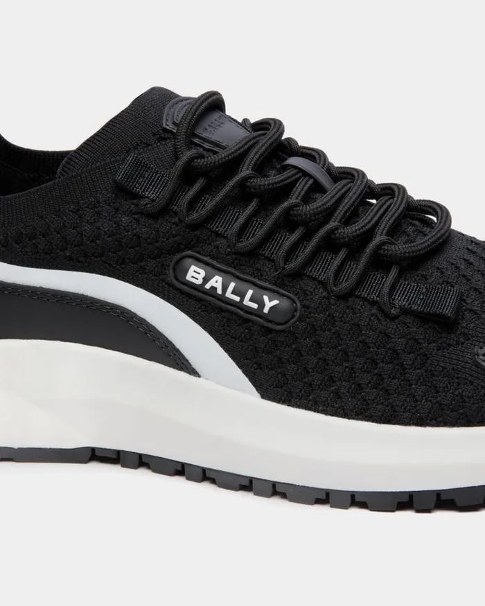 Men Bally Sneakers Outline Sneaker In Black Nylon Black Men Bally Sneakers Outline Sneaker In Black Nylon Black