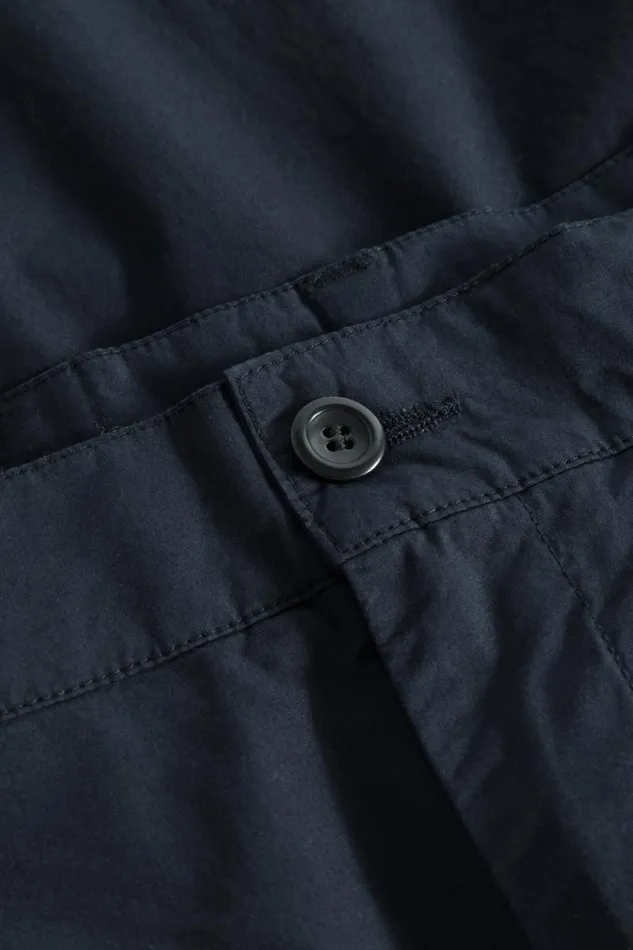Men Benn Relaxed Typewriter Pleated Short Dark Navy Norse Projects Shorts