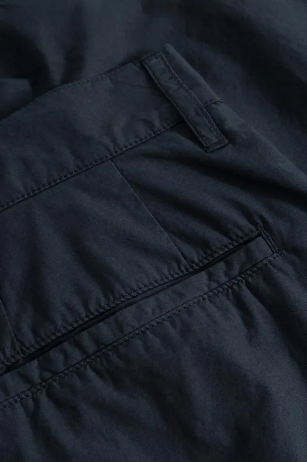 Men Benn Relaxed Typewriter Pleated Short Dark Navy Norse Projects Shorts