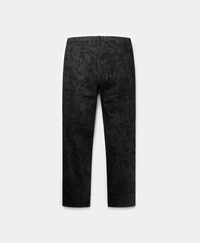 Men Black Hoyam Pants Daily Paper Jeans Men Black Hoyam Pants Daily Paper Jeans