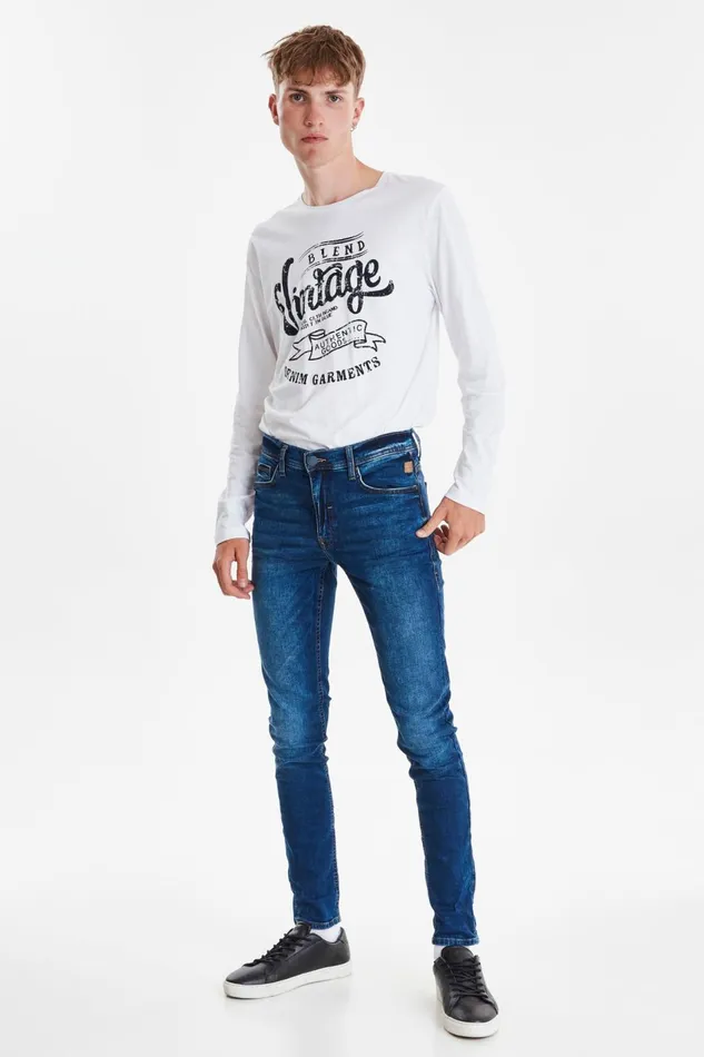 Men Blend Echo Fit Echo Jeans Denim Middle Blue