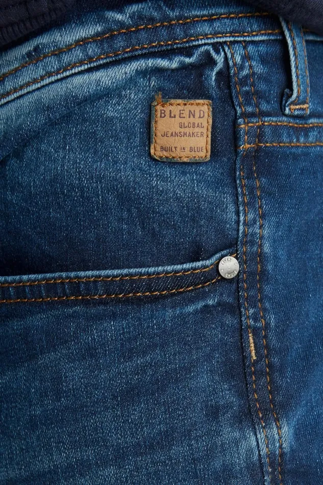 Men Blend Echo Fit Echo Jeans Denim Middle Blue