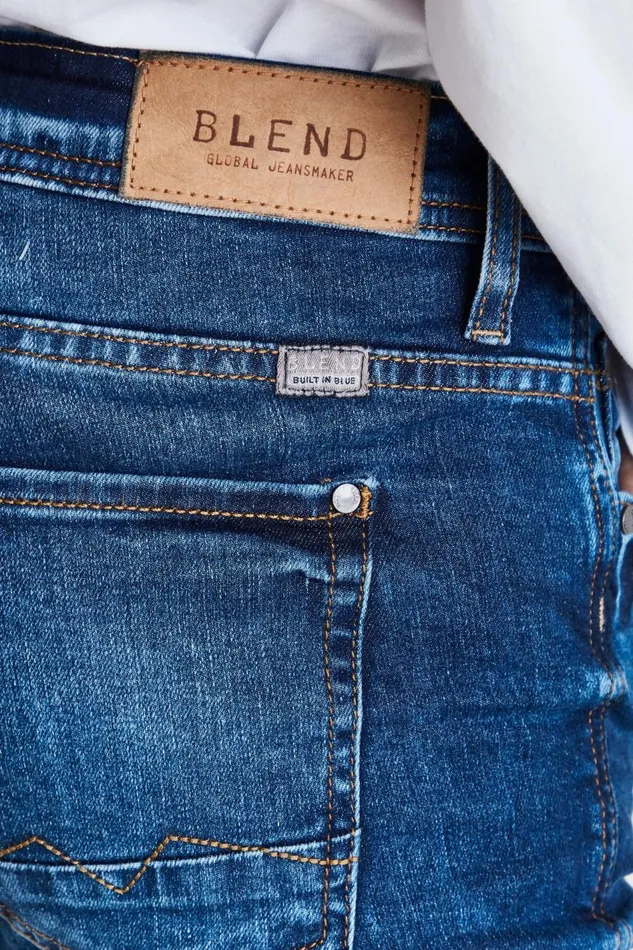 Men Blend Echo Fit Echo Jeans Denim Middle Blue