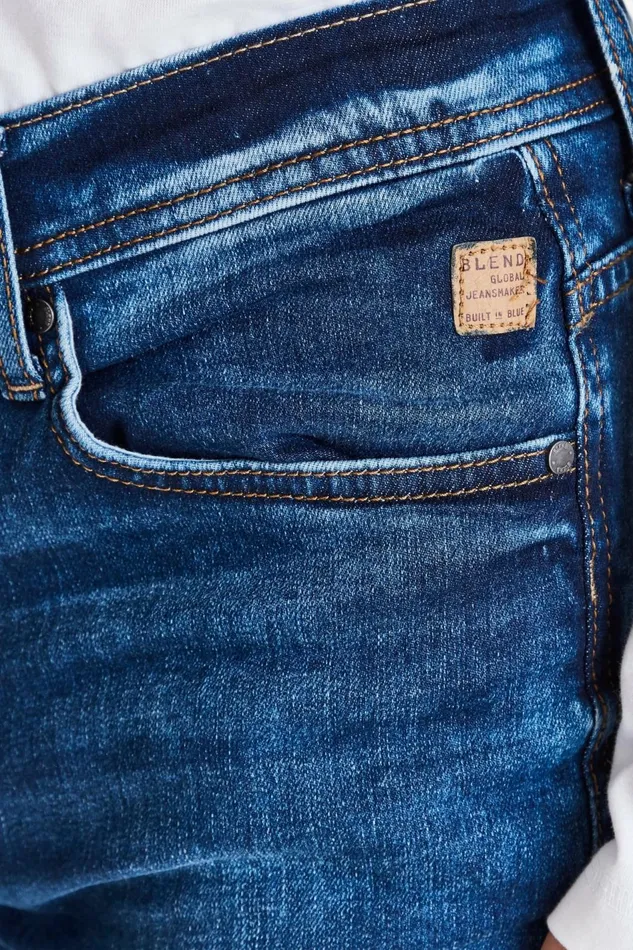 Men Blend Echo Fit Echo Jeans Denim Middle Blue