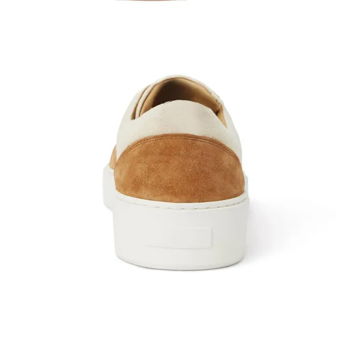 Men Casual Shoes Bruno Magli Darian Sneaker Sand Canvas