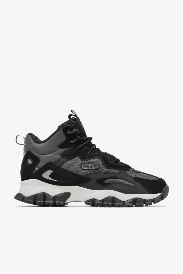 Men Fila Boots Ray Tracer Tr 2 Mid Dark Shadow Black Silver Gray