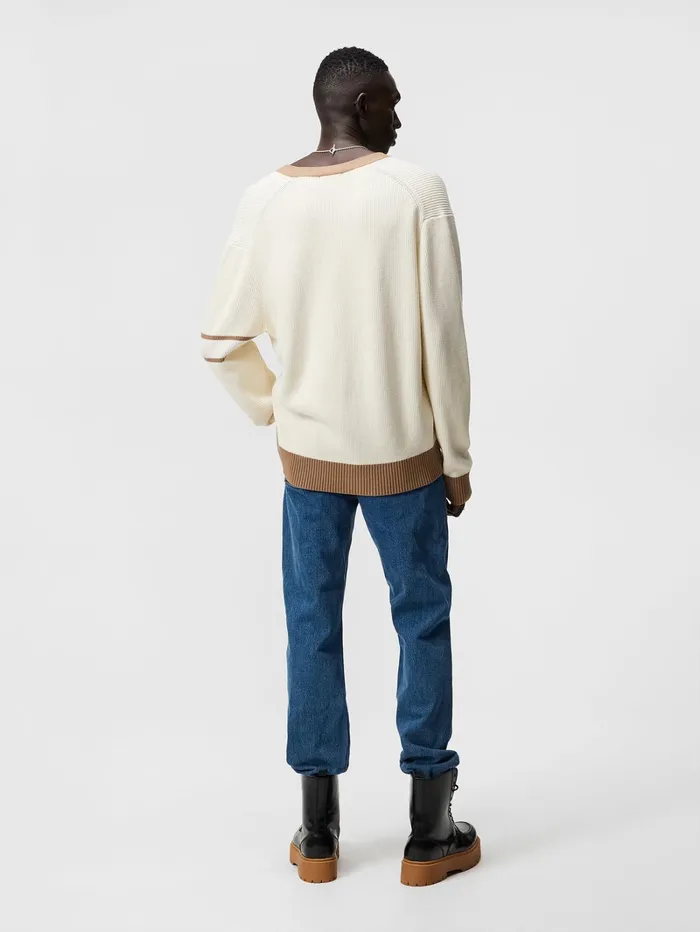 Men Gerard Jacquard Cardigan Turtledove JLindeberg Jeans Men Gerard Jacquard Cardigan Turtledove JLindeberg Jeans