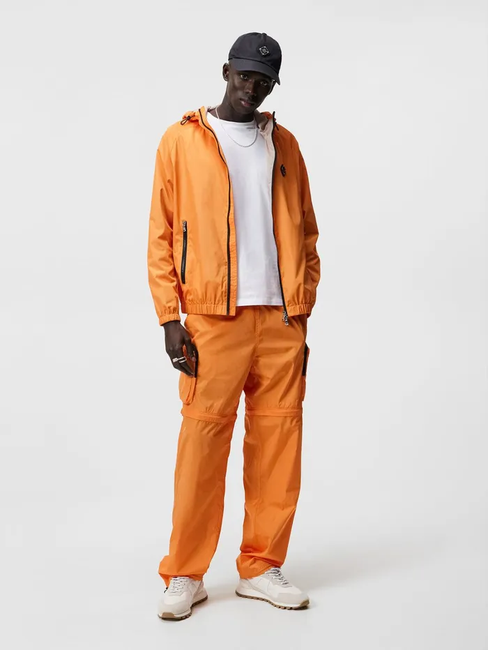 Men Glossa Nylon Cargo Pants Russet Orange JLindeberg Trousers Men Glossa Nylon Cargo Pants Russet Orange JLindeberg Trousers