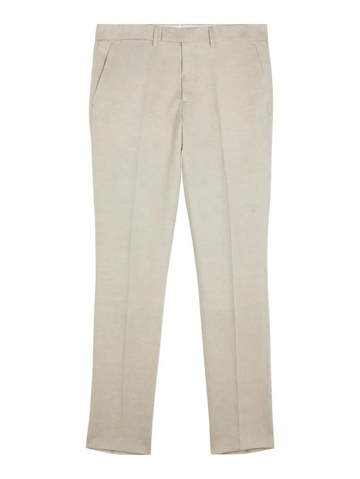 Men Grant Super Linen Pants Safari Beige JLindeberg Tailored Trousers