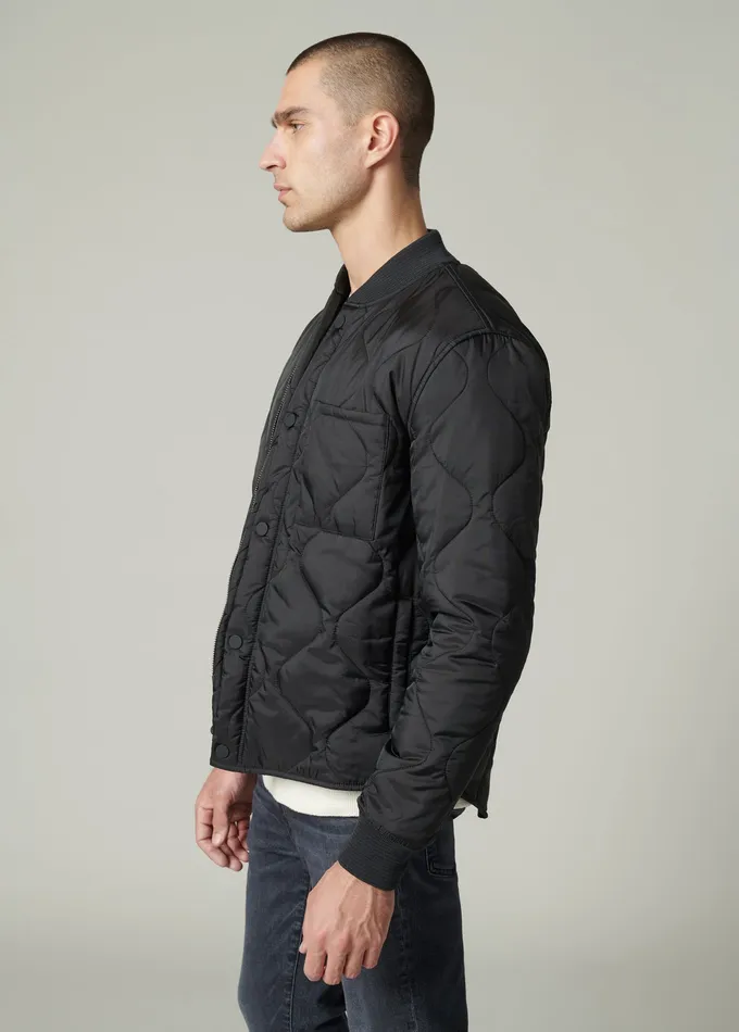 Men Jackets Outerwear Joe8217s Jeans RORY BLACK QUILTED BOMBER Black