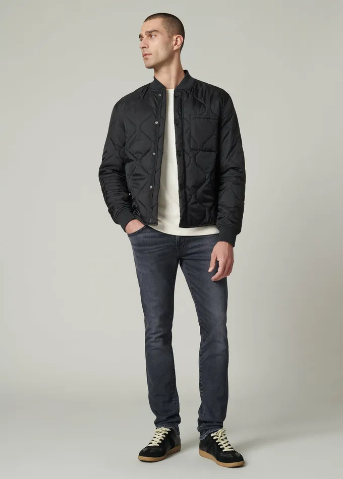 Men Jackets Outerwear Joe8217s Jeans RORY BLACK QUILTED BOMBER Black