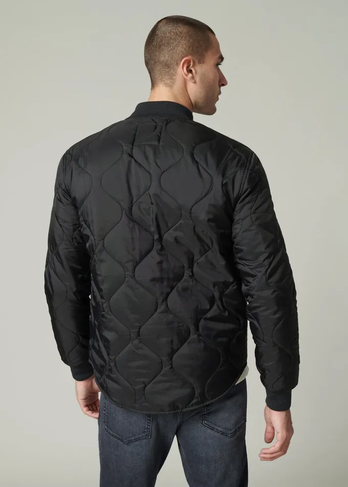 Men Jackets Outerwear Joe8217s Jeans RORY BLACK QUILTED BOMBER Black