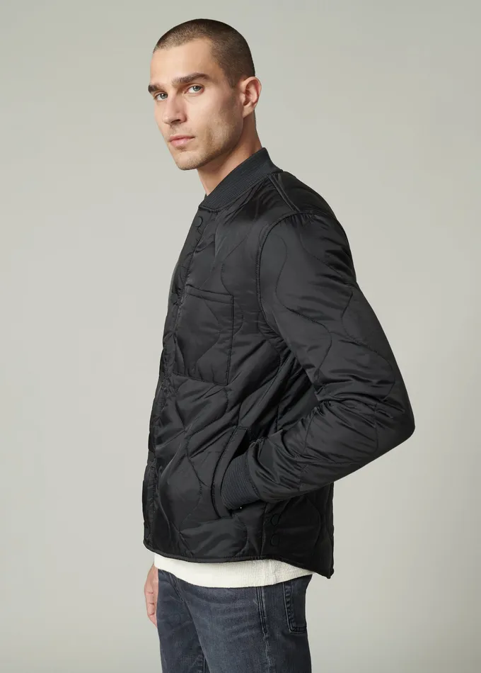 Men Jackets Outerwear Joe8217s Jeans RORY BLACK QUILTED BOMBER Black