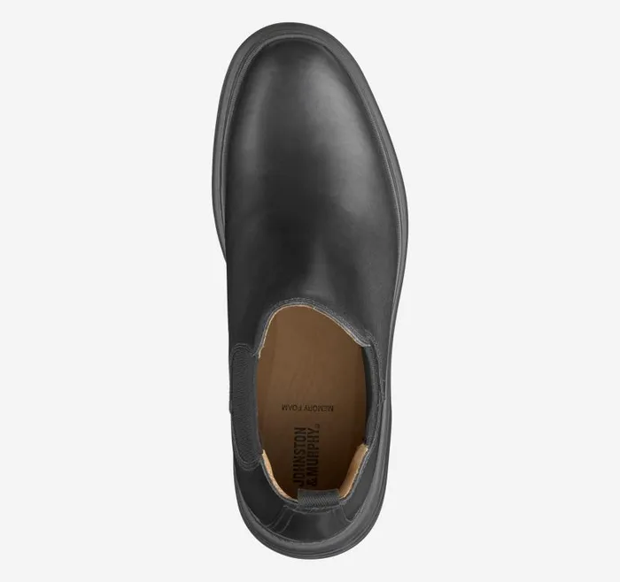 Men Johnston and Murphy Boots Kelton Chelsea Boot Black Full Grain Men Johnston and Murphy Boots Kelton Chelsea Boot Black Full Grain