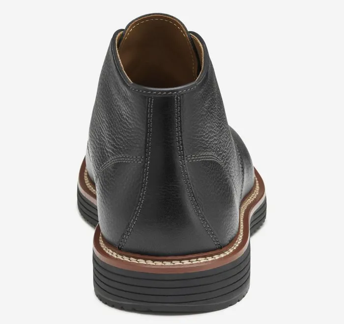 Men Johnston and Murphy Boots Upton Chukka Black Full Grain Men Johnston and Murphy Boots Upton Chukka Black Full Grain
