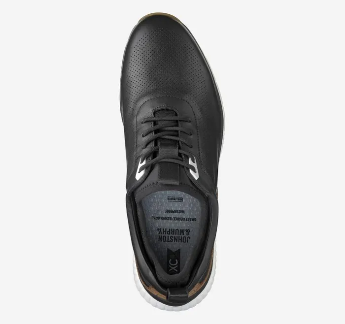 Men Johnston and Murphy LaceUps XC4 H1Luxe Hybrid Black Waterproof Full Grain Men Johnston and Murphy LaceUps XC4 H1Luxe Hybrid Black Waterproof Full Grain