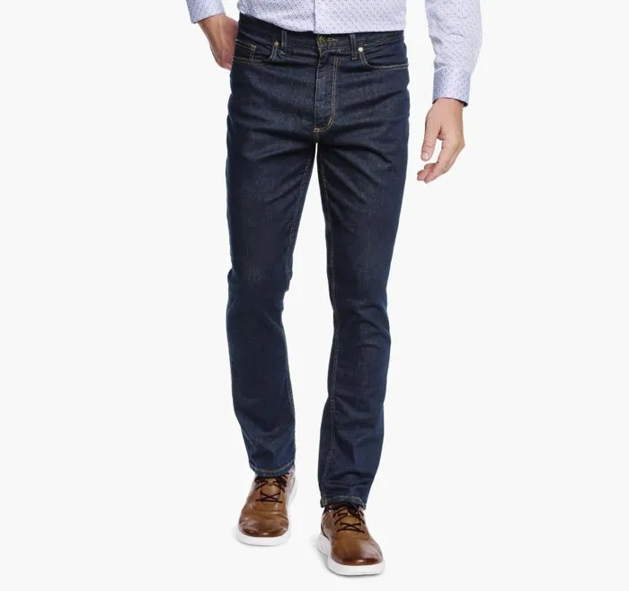 Men Johnston and Murphy Pants and Jeans Denim Jeans Dark Wash