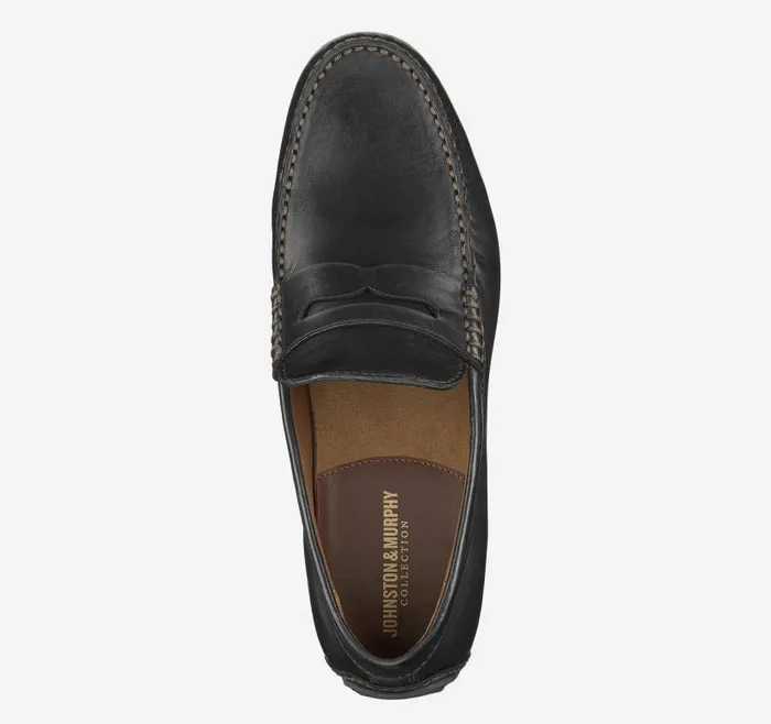 Men Johnston and Murphy SlipOns and Loafers Baldwin Driver Penny Loafer Black Sheepskin Men Johnston and Murphy SlipOns and Loafers Baldwin Driver Penny Loafer Black Sheepskin