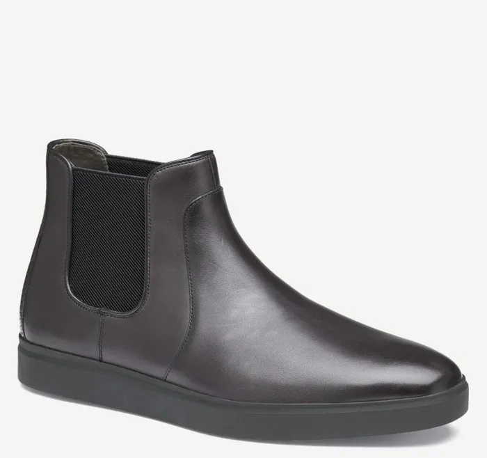 Men Johnston and Murphy SlipOns and Loafers Brody Chelsea Boot Black Handstained Full Grain Men Johnston and Murphy SlipOns and Loafers Brody Chelsea Boot Black Handstained Full Grain