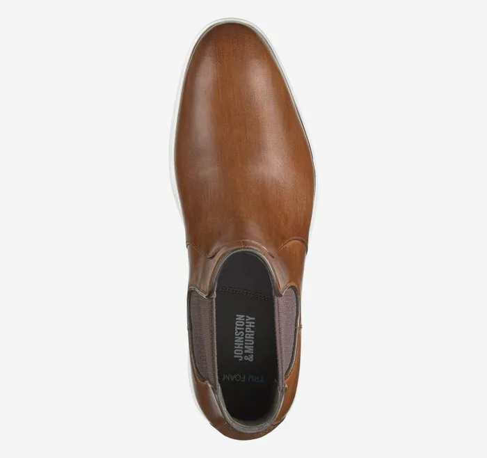 Men Johnston and Murphy SlipOns and Loafers Brody Chelsea Boot Brown Handstained Full Grain Men Johnston and Murphy SlipOns and Loafers Brody Chelsea Boot Brown Handstained Full Grain
