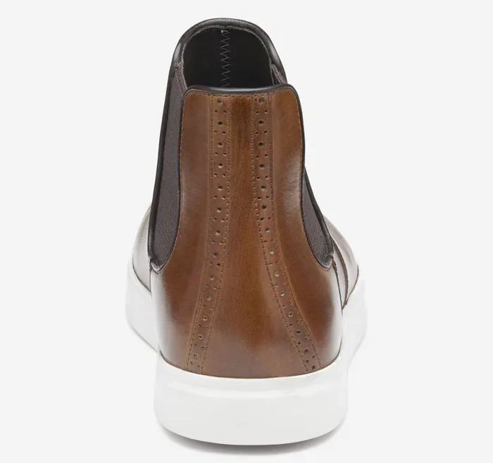 Men Johnston and Murphy SlipOns and Loafers Brody Chelsea Boot Brown Handstained Full Grain Men Johnston and Murphy SlipOns and Loafers Brody Chelsea Boot Brown Handstained Full Grain