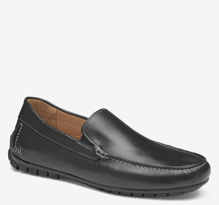 Men Johnston and Murphy SlipOns and Loafers Cort Moc Venetian Black Full Grain Men Johnston and Murphy SlipOns and Loafers Cort Moc Venetian Black Full Grain