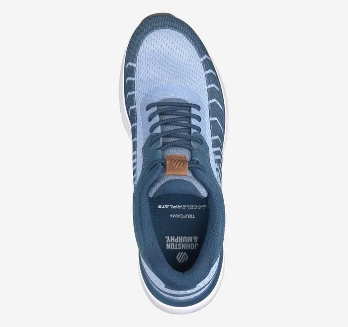Men Johnston and Murphy Sneakers Miles Knit UThroat Blue Multi Knit Men Johnston and Murphy Sneakers Miles Knit UThroat Blue Multi Knit