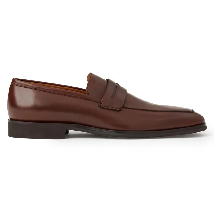 Men Loafers and Slipons Bruno Magli Raging Leather Penny Loafer Cognac