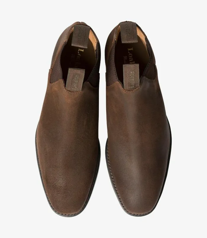 Men Loake Boots Chatsworth Brown Waxed Suede Men Loake Boots Chatsworth Brown Waxed Suede