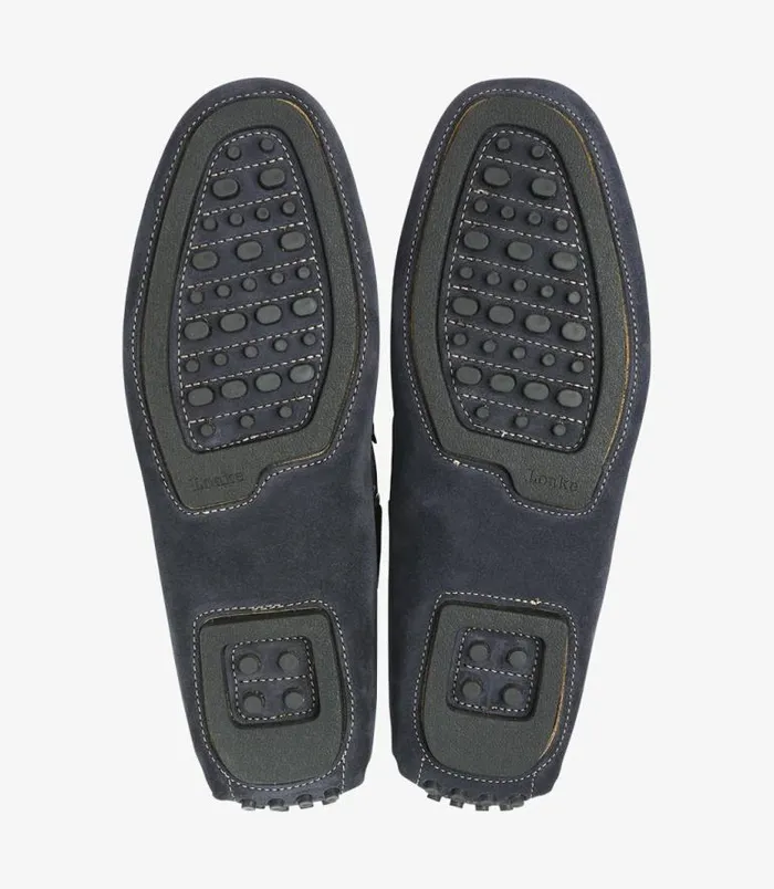 Men Loake Loafers Donington Navy Suede Men Loake Loafers Donington Navy Suede