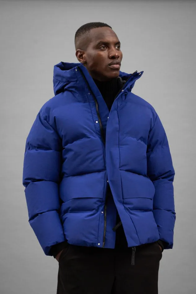 Men Mountain Parka GoreTex Cobalt Blue Norse Projects Outerwear