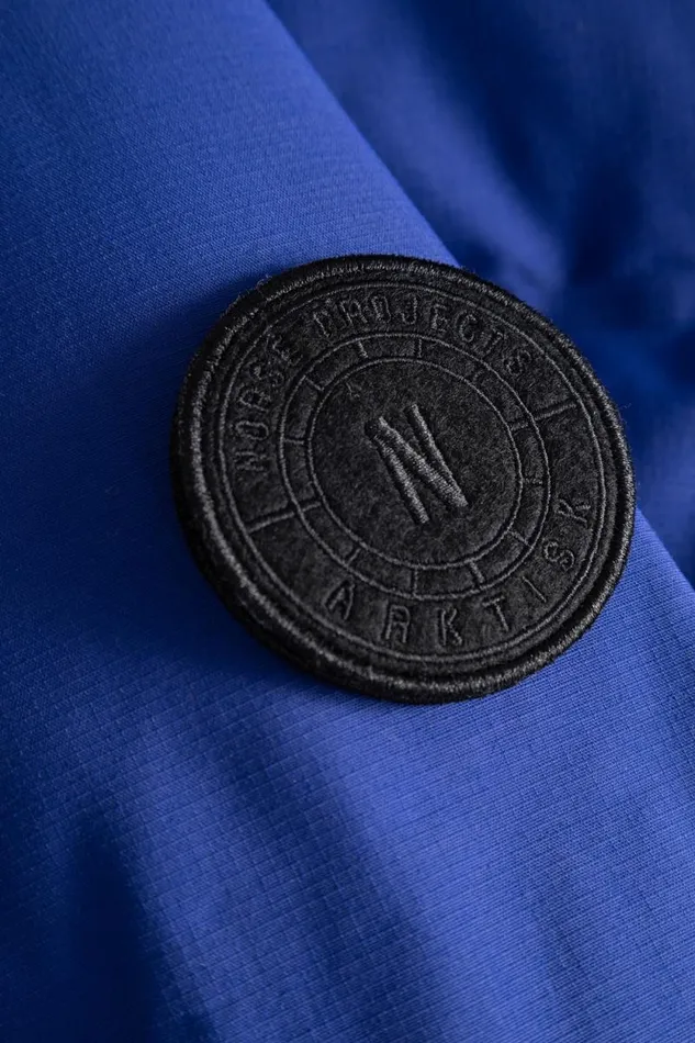 Men Mountain Parka GoreTex Cobalt Blue Norse Projects Outerwear
