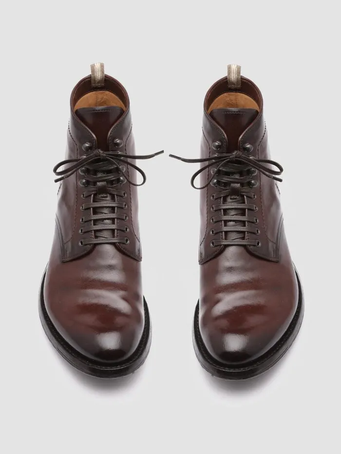Men Officine Creative Footwear ANATOMIA 013 Brown Leather Ankle Boots Men Officine Creative Footwear ANATOMIA 013 Brown Leather Ankle Boots