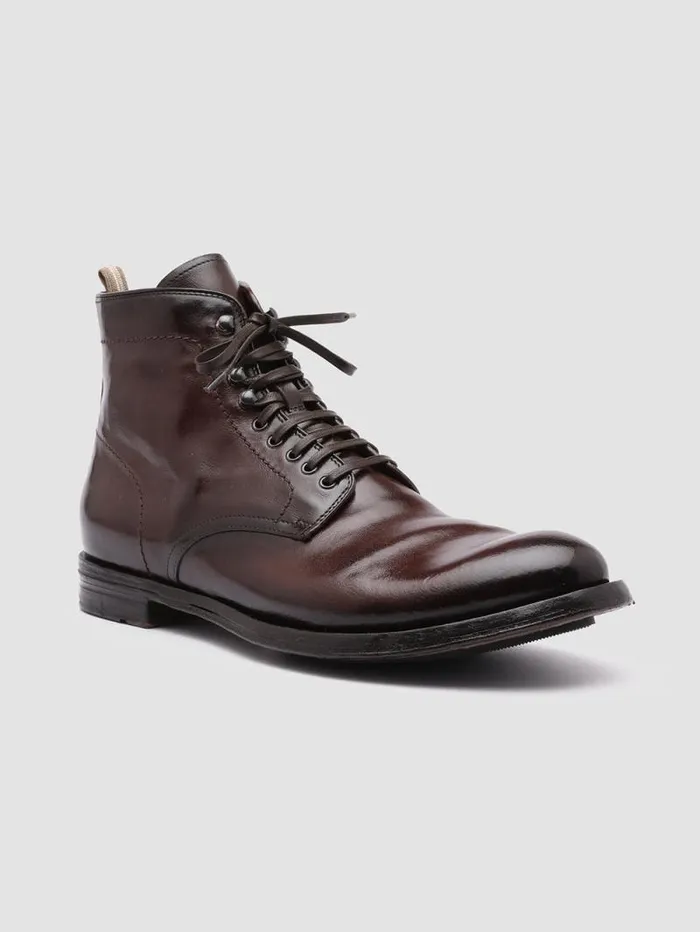 Men Officine Creative Footwear ANATOMIA 013 Brown Leather Ankle Boots Men Officine Creative Footwear ANATOMIA 013 Brown Leather Ankle Boots