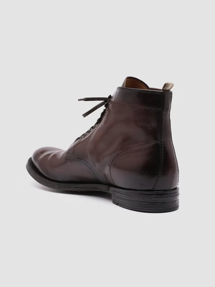 Men Officine Creative Footwear ANATOMIA 013 Brown Leather Ankle Boots Men Officine Creative Footwear ANATOMIA 013 Brown Leather Ankle Boots