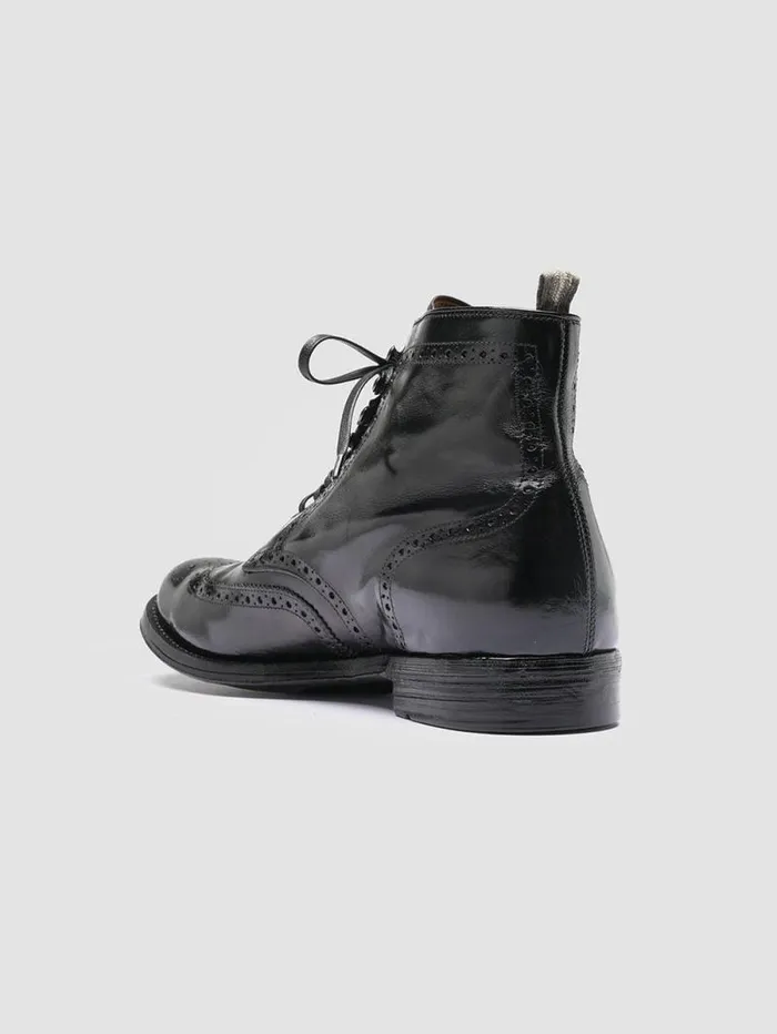 Men Officine Creative Footwear ANATOMIA 051 Black Leather Ankle Boots Men Officine Creative Footwear ANATOMIA 051 Black Leather Ankle Boots